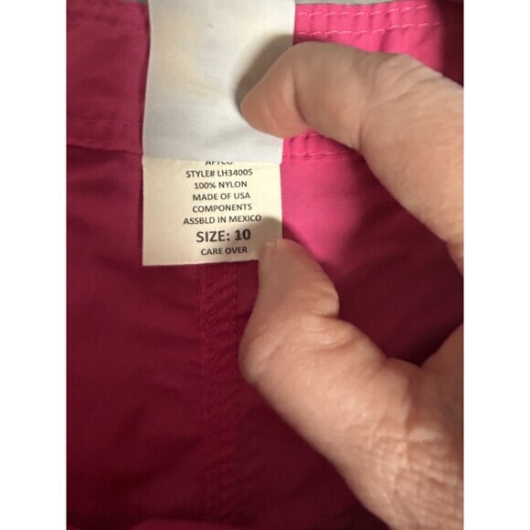 Guy Harvey Mid Rise Chino Short Womens 10 Fuscia Zip Button Coastal Chic - Picture 6 of 6